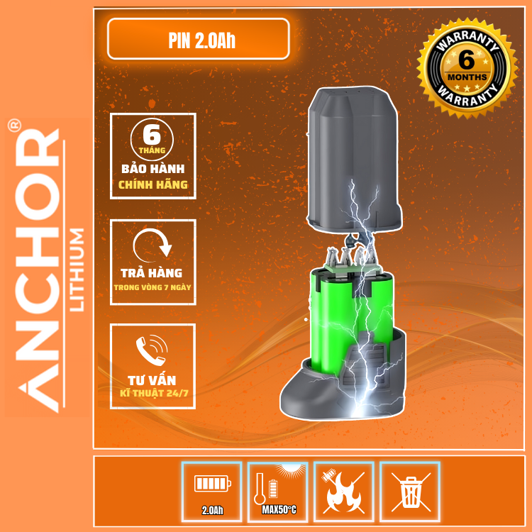 PIN ANCHOR 16V/2.0Ah