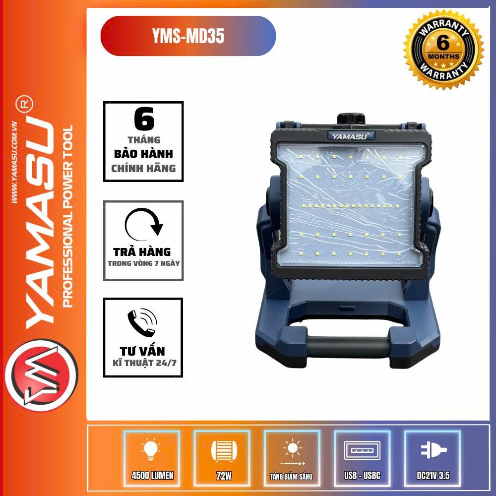 ĐÈN CHIẾU ÁNH SÁNG PIN YAMASU YMS-MD35