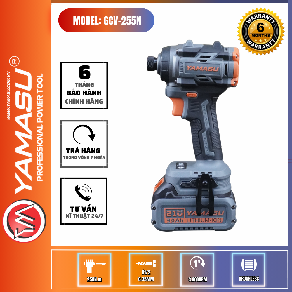 MÁY CHUYÊN VÍT PIN YAMASU GCV-255N