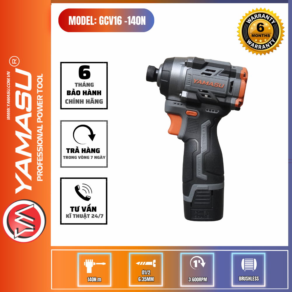 MÁY CHUYÊN VÍT PIN YAMASU GCV16-140N