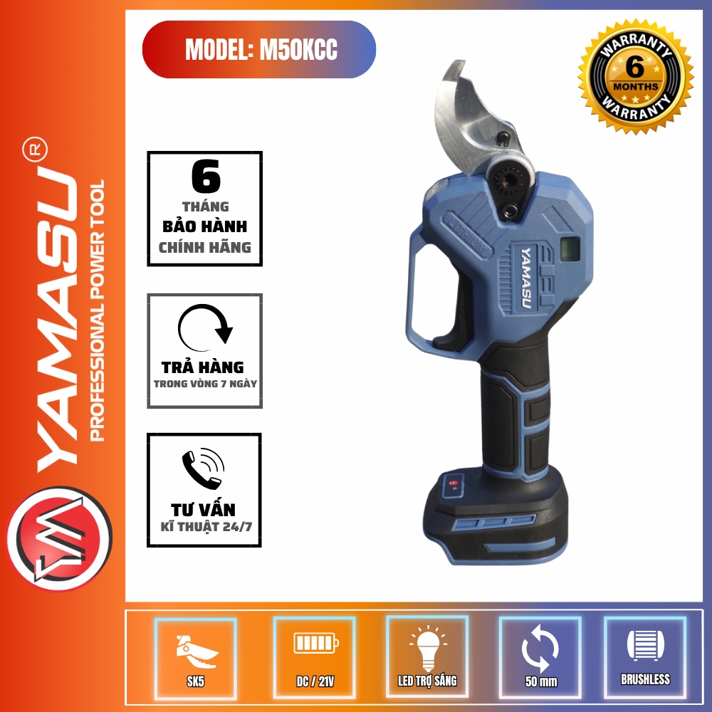 KÉO CẮT CÀNH PIN YAMASU YMS-M50KCC