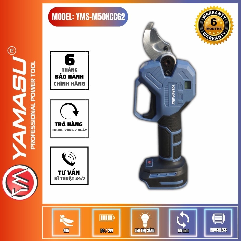 KÉO CẮT CÀNH PIN YAMASU YMS-M50KCCG2 PIN 21V