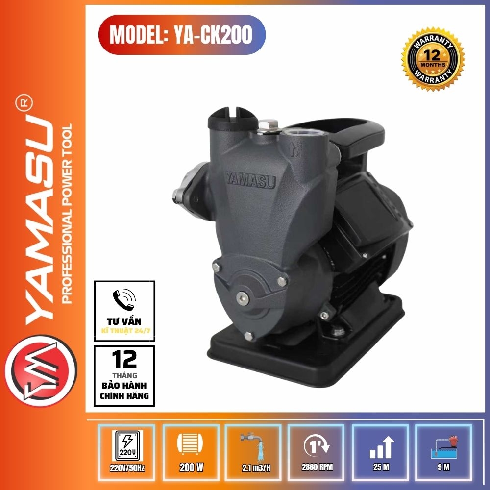 MÁY BƠM NƯỚC CHÂN KHÔNG YAMASU YA-CK200 (ĐẨY CAO)