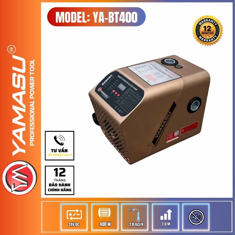 MÁY BƠM NƯỚC BIẾN TẦN YAMASU YA-BT400 CÔNG SUẤT 400W