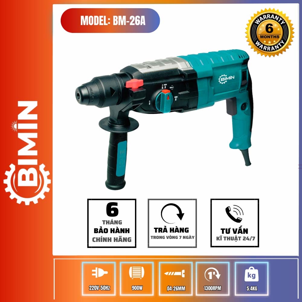 MÁY KHOAN BÊ TÔNG  ( 3 chức năng ) BM-26A