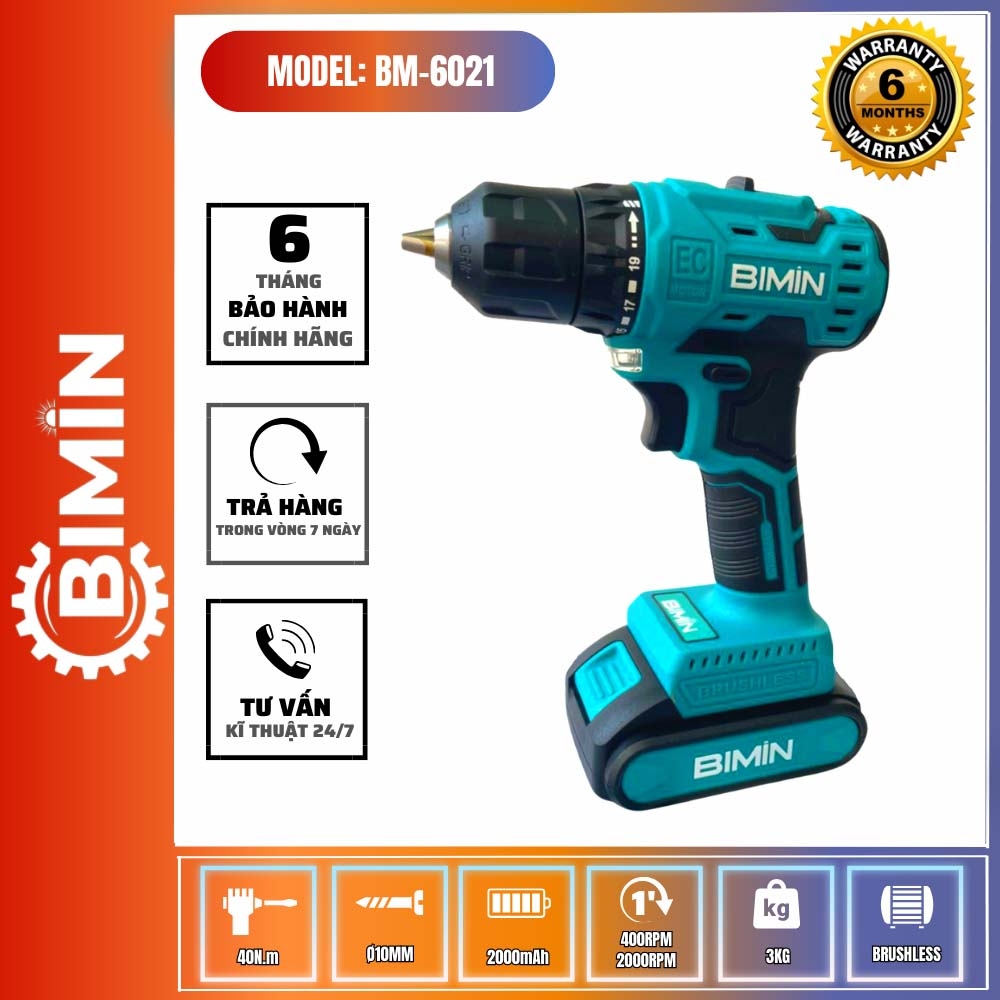 MÁY KHOAN VÍT PIN 21V  BM-6021