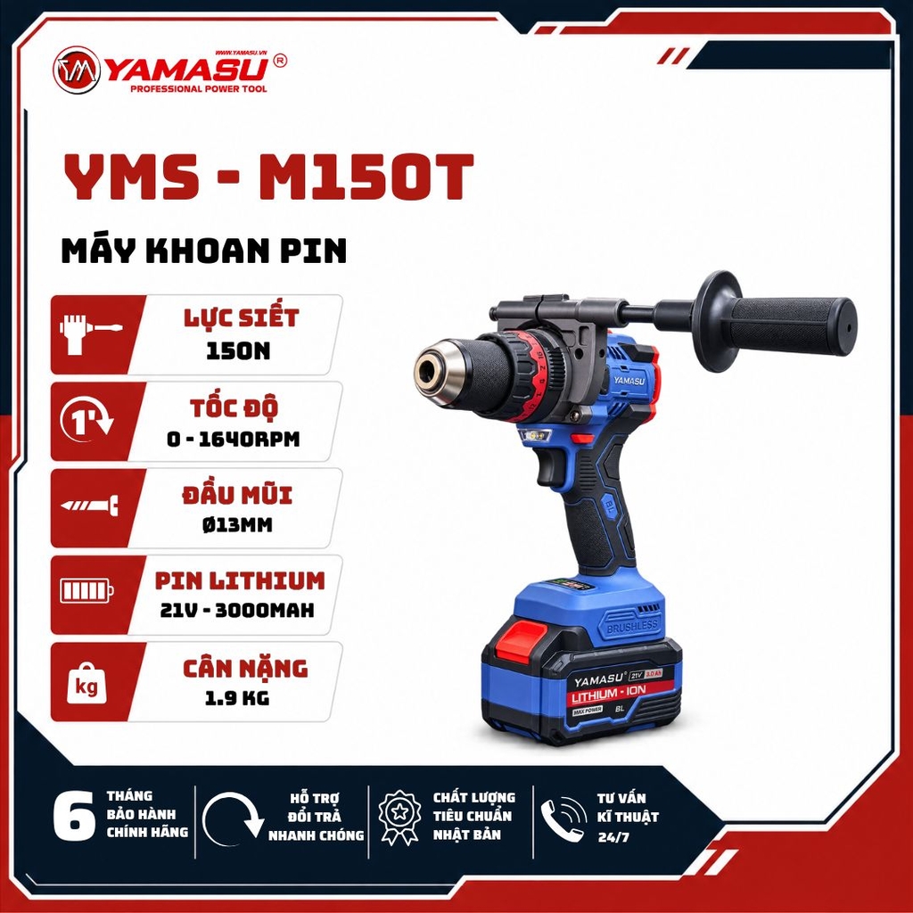 MÁY KHOAN PIN YMS-M150T (Thân máy)