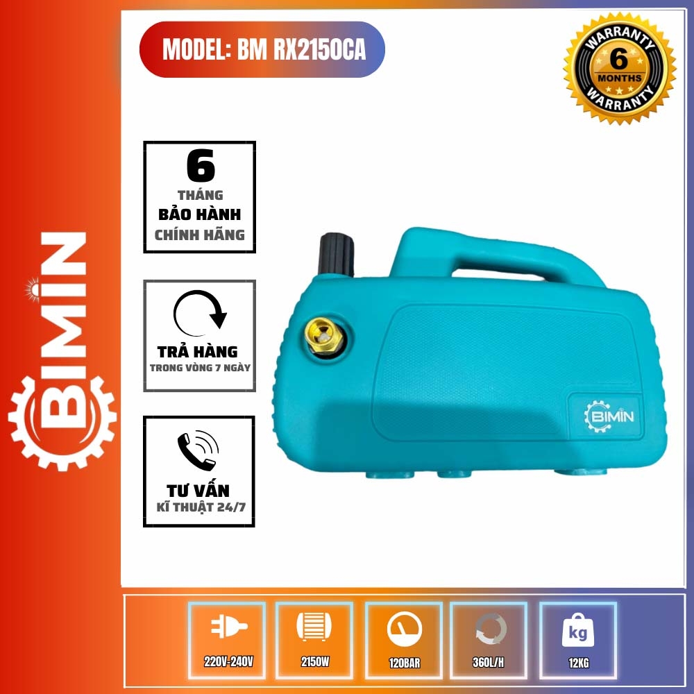 MÁY XỊT RỬA ÁP LỰC CAO  BM-RX 2150CA ( chỉnh áp)