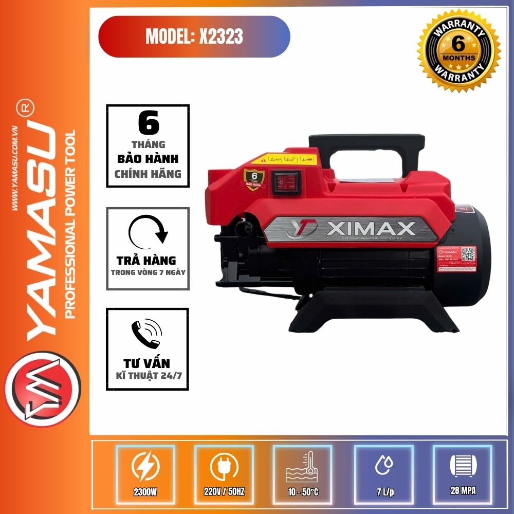 MÁY RỬA XE CAO ÁP XIMAX2323 CÔNG SUẤT 2300W