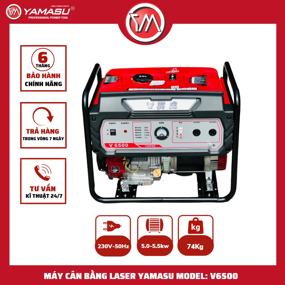 Máy phát điện lõi đồng 100% VIHU công suất 5.5KW  VH6500