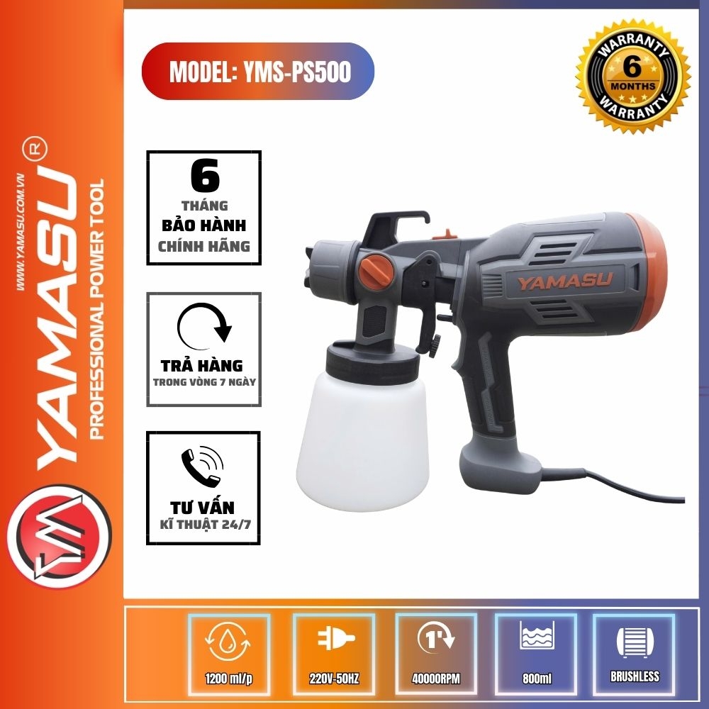 MÁY PHUN SƠN ĐIỆN CẦM TAY YAMASU YMS-PS500