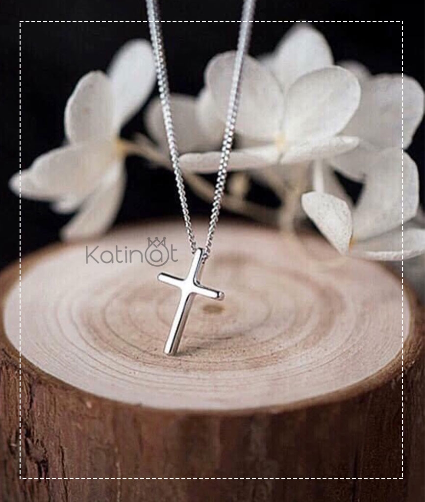 Dây chuyền bạc mặt hình chữ T | Katinat Jewelry