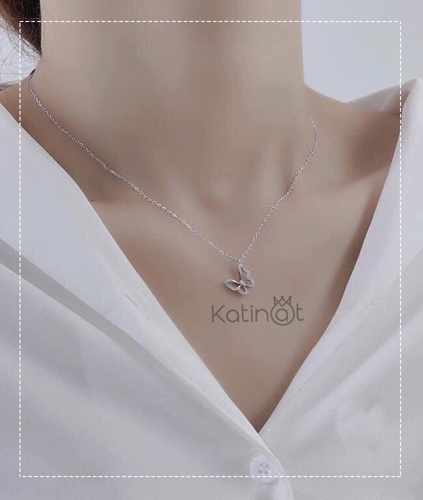 Dây chuyền bạc mặt bướm