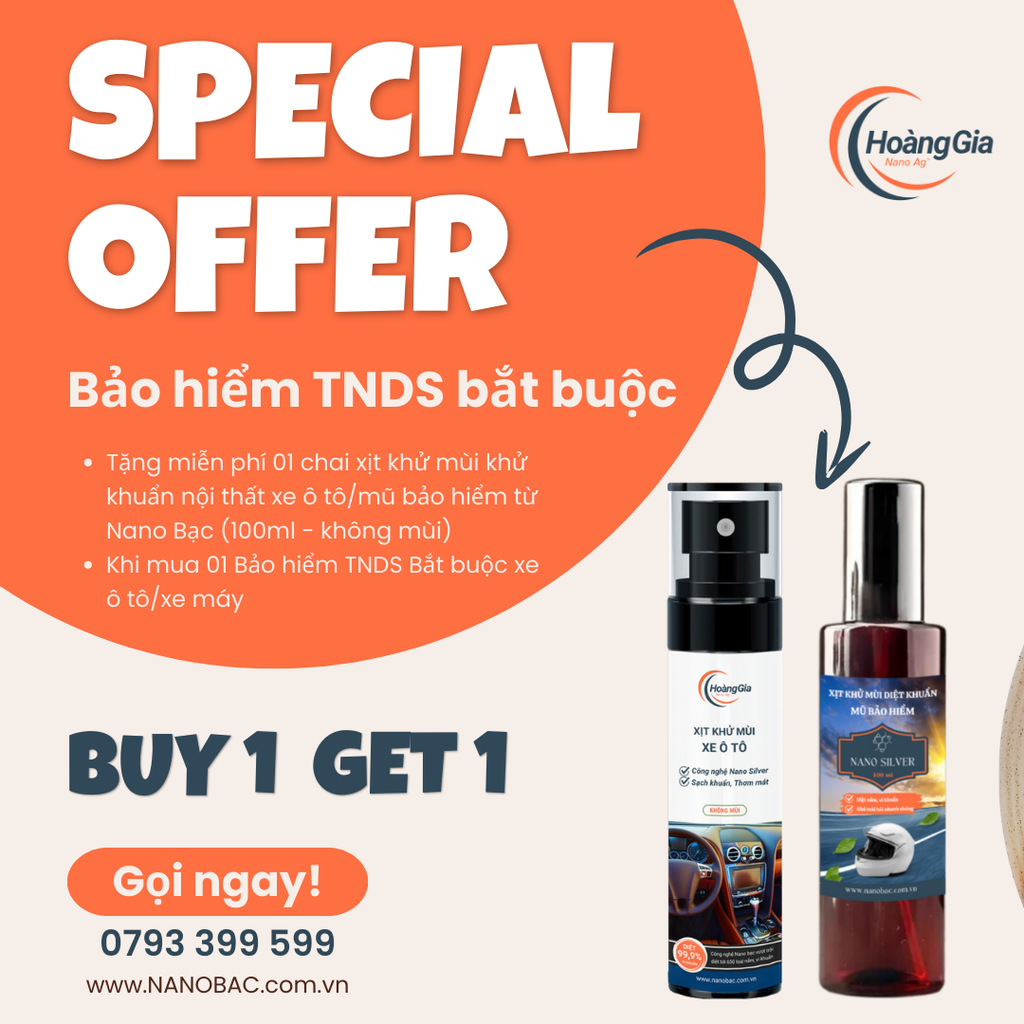 🚨 MUA BẢO HIỂM TNDS Ô TÔ, XE MÁY - MUA 1 TẶNG 1 TỪ NANO BẠC HOÀNG GIA! 🚗🛵 👉