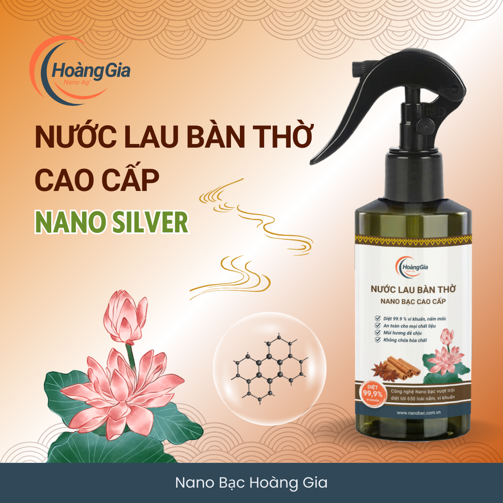 Nước Lau Bàn Thờ Nano Bạc