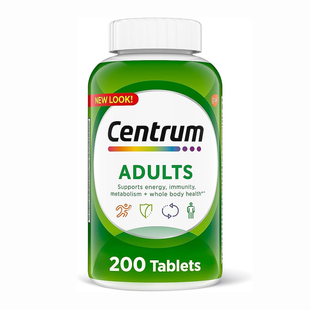 Vitamin tổng hợp dành cho Người lớn < 50 tuổi - Centrum Adults Multivitamins