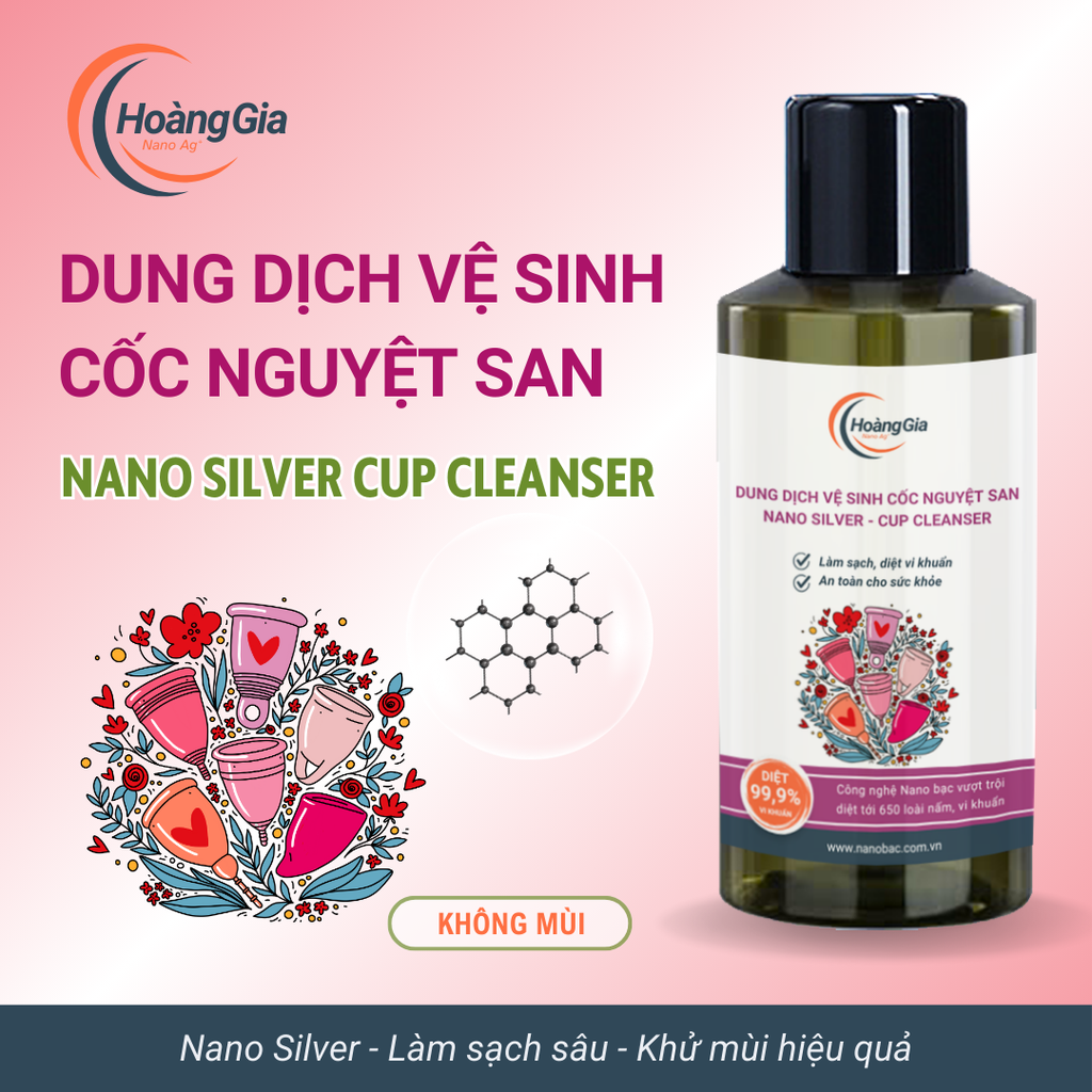 Dung dịch vệ sinh Cốc nguyệt san Nano Bạc