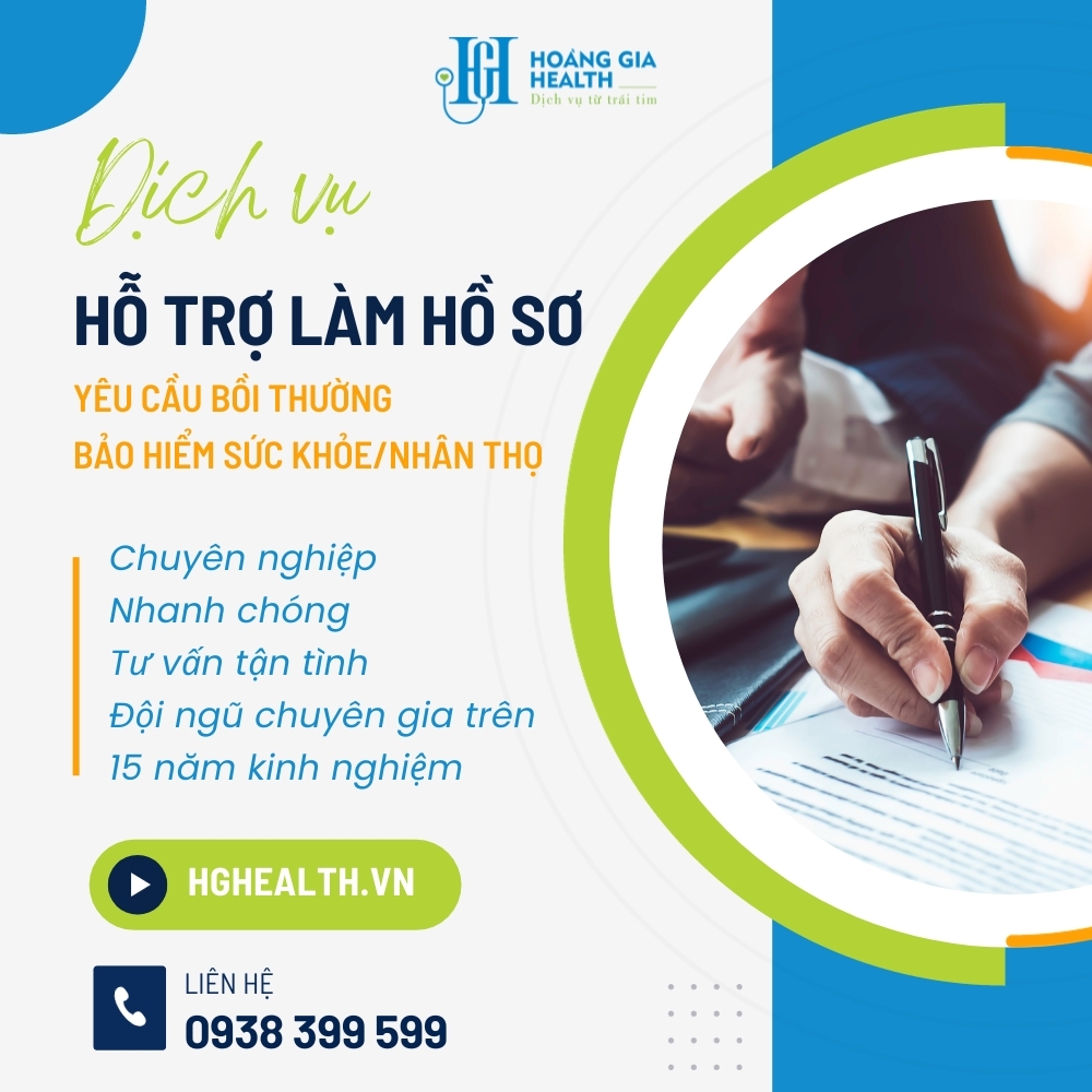 Dịch vụ hỗ trợ làm Hồ sơ Yêu cầu bồi thường Bảo hiểm Sức khỏe/Nhân thọ