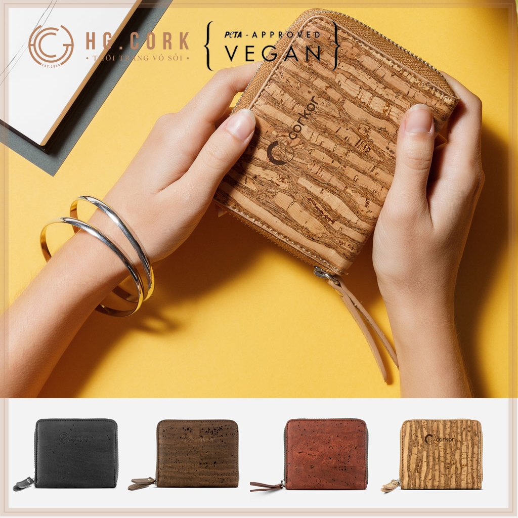 Ví nữ dạng ngắn WALLET SQUARE - HGcork CK251