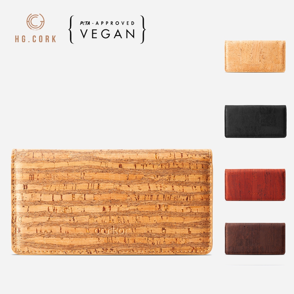 Ví nữ dáng dài gập bấm cúc  - SLIM WOMEN WALLET - HGcork CK274