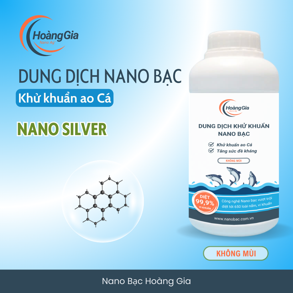 Dung Dịch Nano Bạc Khử Khuẩn - Ao Cá