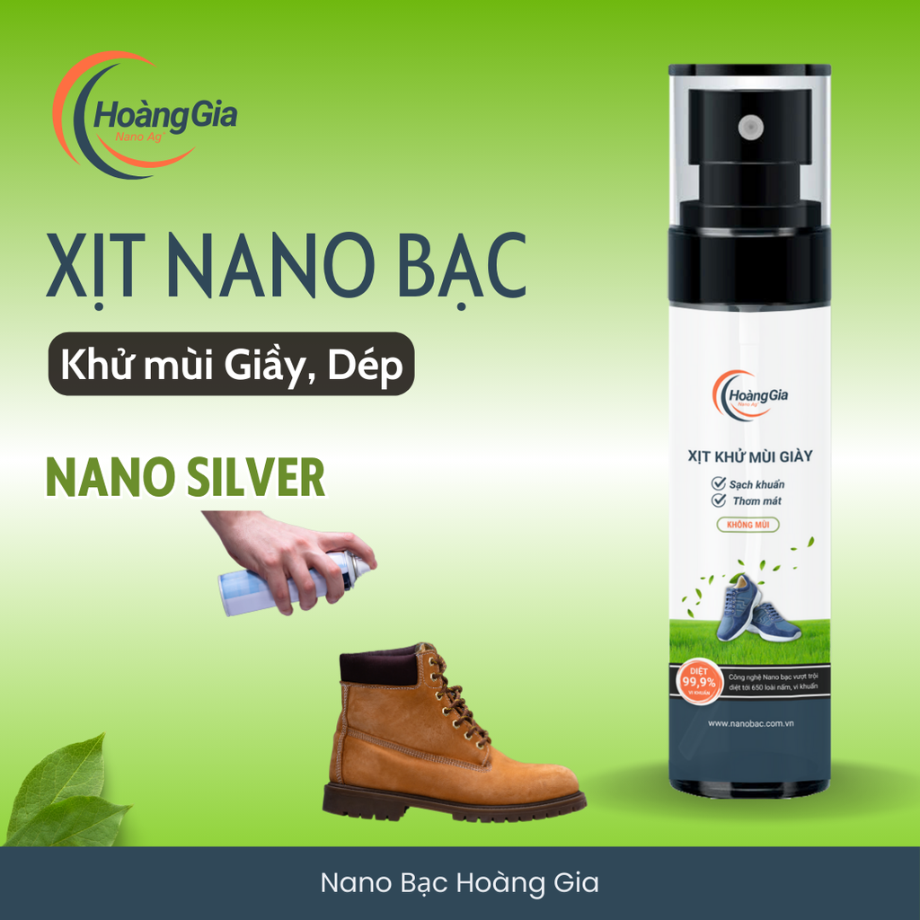 Khử Mùi Giày Nano Bạc