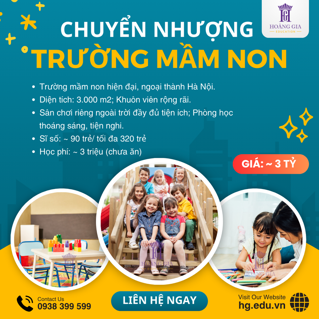 Chuyển nhượng lớp mầm non tại ngoại thành Hà Nội - Mã: HGE.21