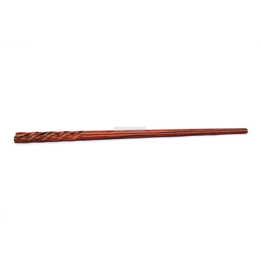 Đũa Trắc đỏ xoắn rãnh tứ quý - hộp 10 đôi