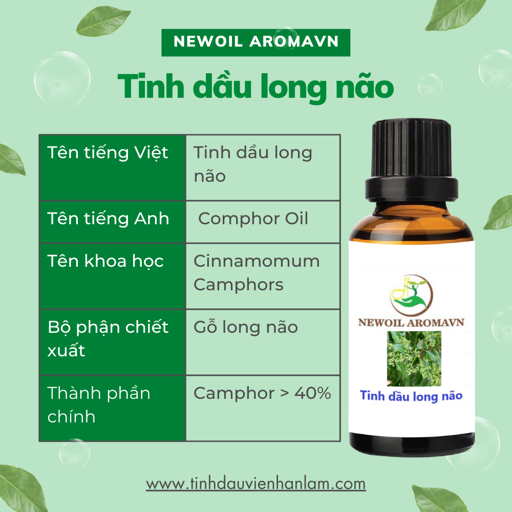 Tinh dầu long não nguyên chất Newoil Aromavn - Essential Camphors oil