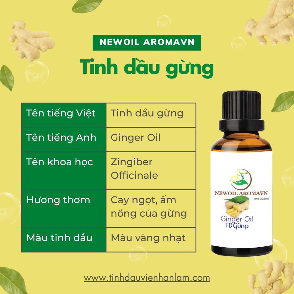 Tinh dầu gừng tự nhiên - Ginger Oil