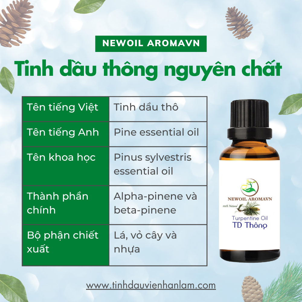 Tinh dầu thông nguyên chất Turpentine Essential Oil