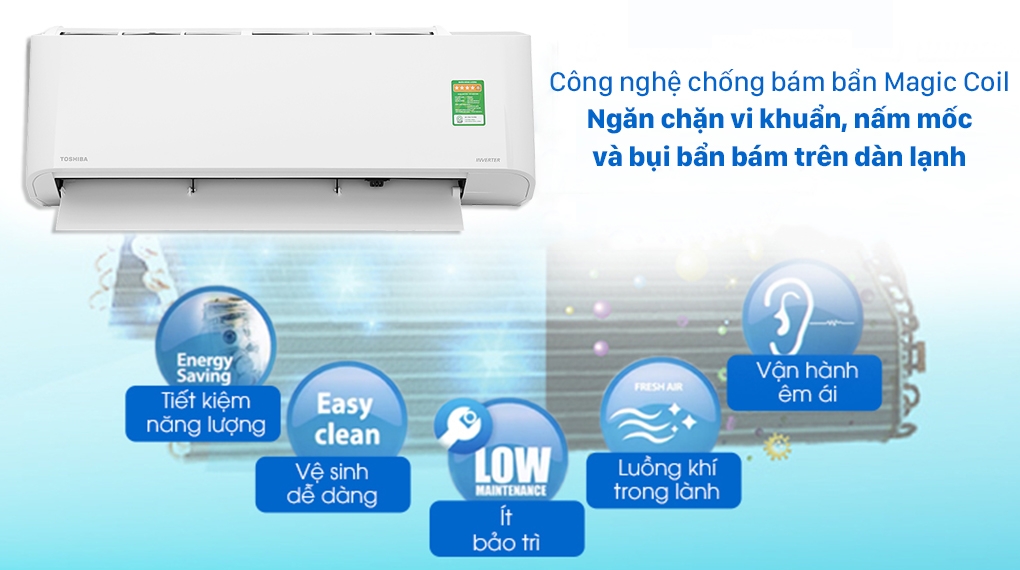 Máy lạnh Toshiba 1.0 HP Inverter RAS-H10H4KCVG-V