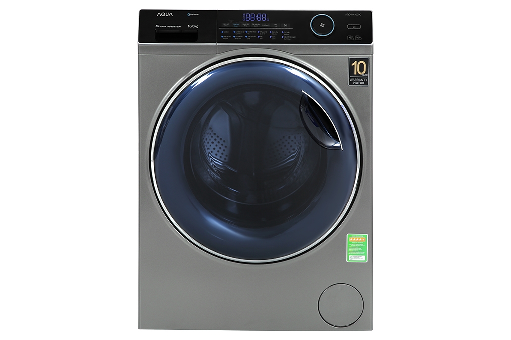 Máy giặt sấy Aqua 10Kg - 6Kg Inverter AQD-AH1000G