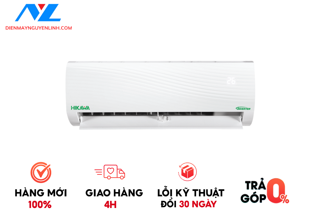 Điều hòa HIKAWA Inverter 1 chiều 12000 BTU HI-VC15A/ K-VC15A