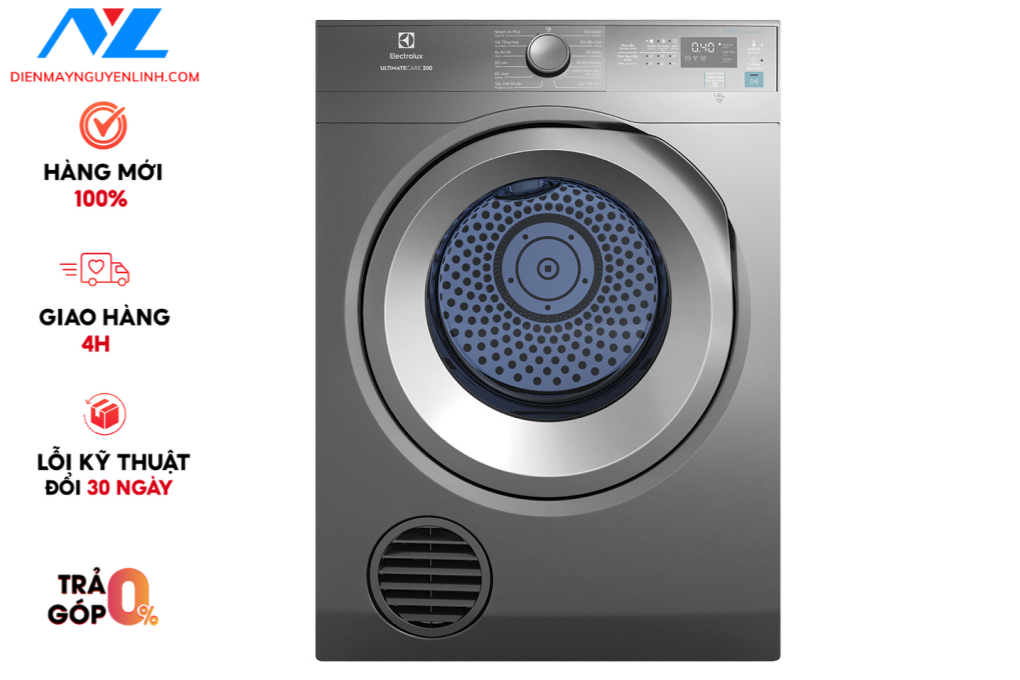 Máy sấy thông hơi Electrolux UltimateCare 8.5 kg EDS854N3SB