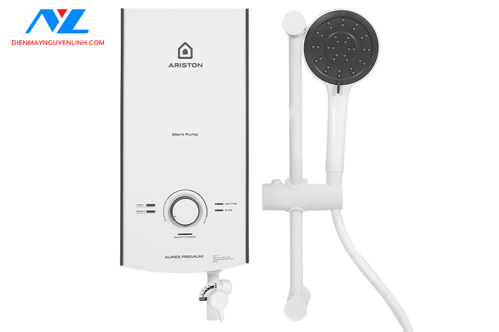 Máy nước nóng trực tiếp Ariston AURES PREMIUM 4.5P có bơm
