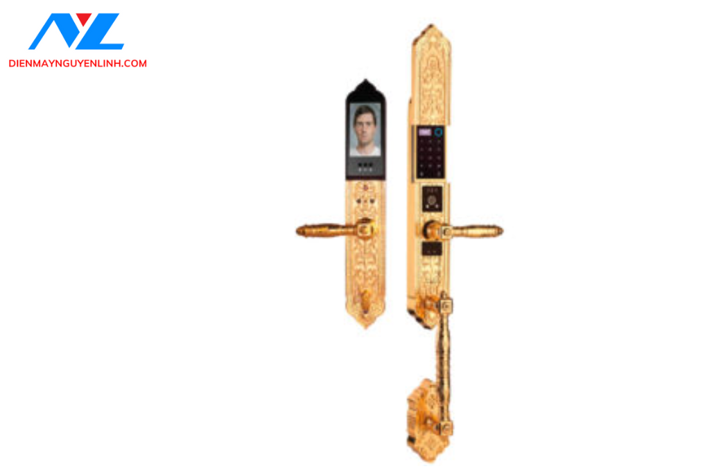 Khóa điện tử, vân tay dùng cho đại sảnh, biệt thự Demax EL986 Gold