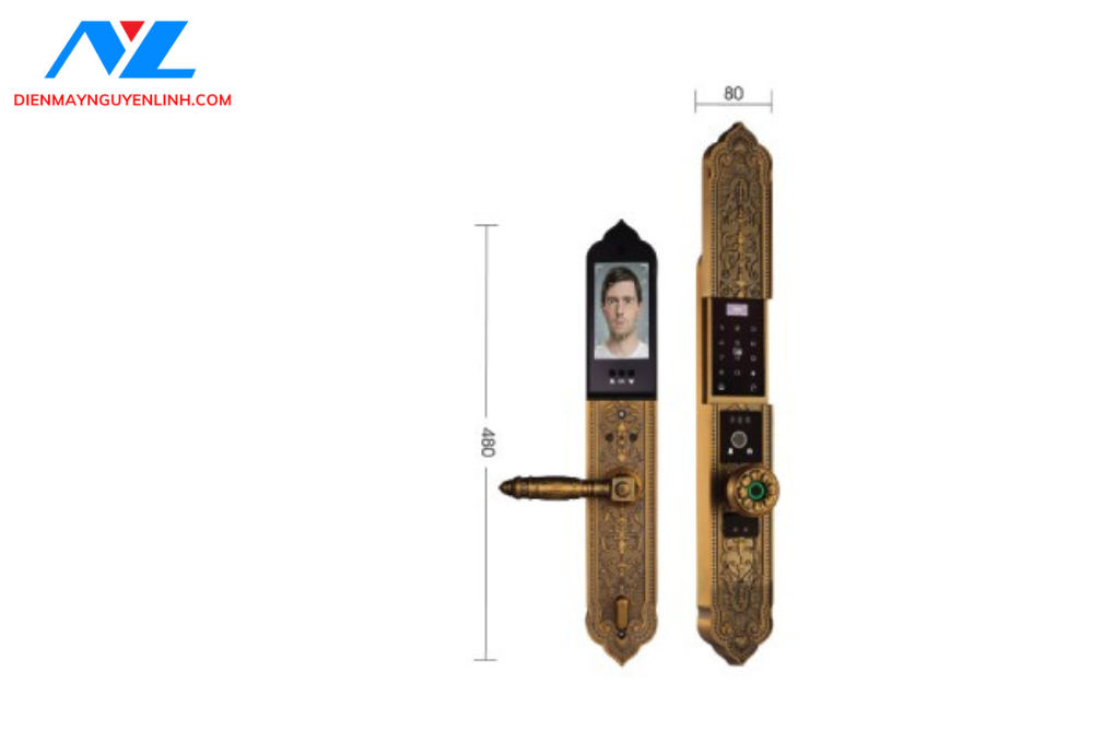 Khóa cửa chính và đại sảnh Demax EL9382 GB APP Wifi