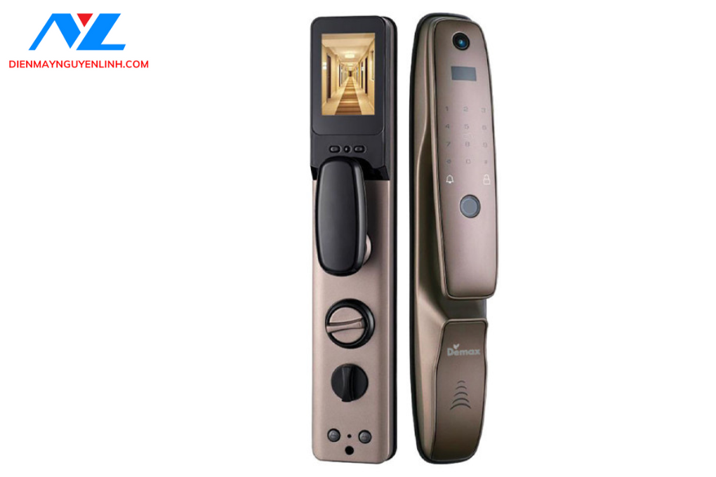 Khóa điện tử màn hình chuông Demax SL898 PB