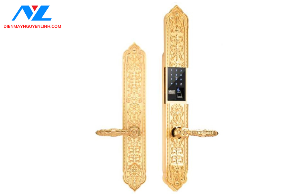 Khóa điện tử Demax EL8882 24K Brass App