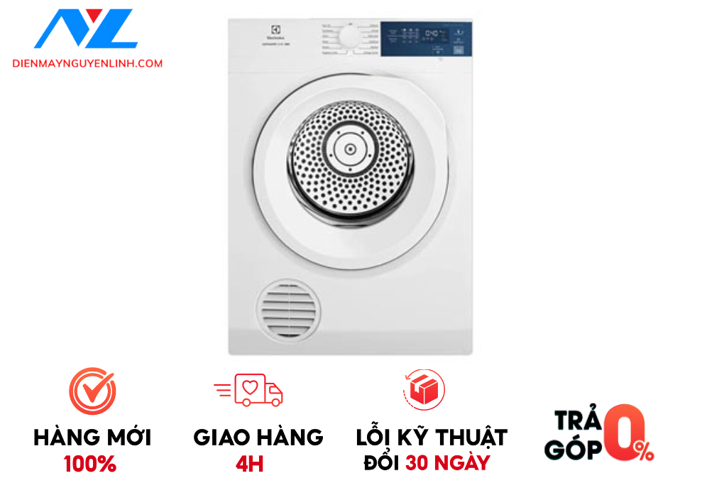 Máy sấy thông hơi Electrolux 7.5 KG EDV754H3WB