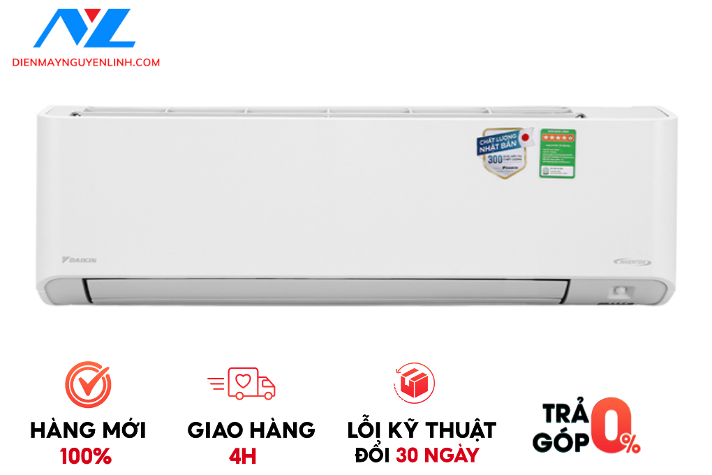 Máy lạnh Daikin Inverter 1 HP FTKZ25VVMV được trang bị công nghệ Hybrid Cooling giúp kiểm soát đồng thời nhiệt độ và độ ẩm trong không khí, duy trì ở mức lý