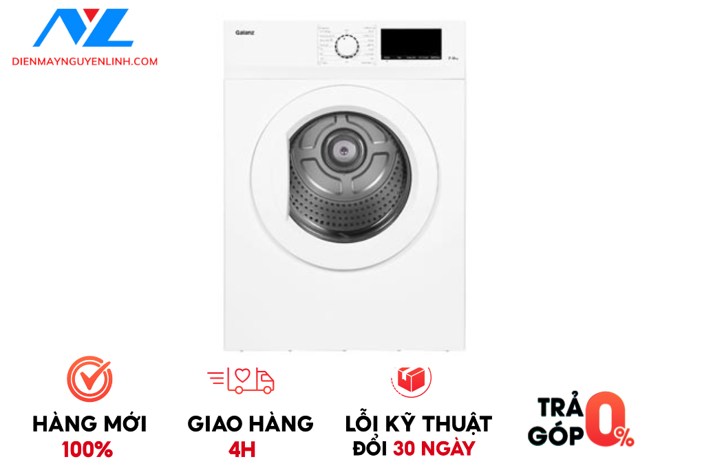 Máy sấy thông hơi Galanz 8.0 KG DV-80T5C(W)