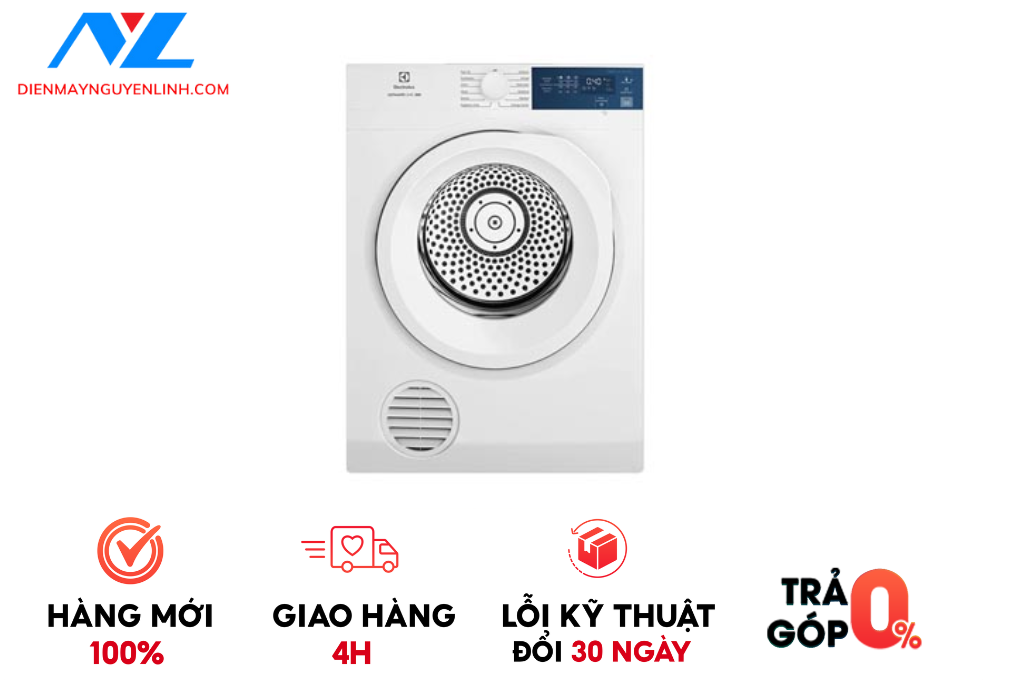 Máy sấy thông hơi Electrolux 8.5 KG EDV854J3WB