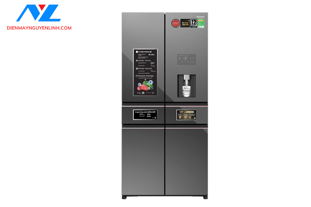 NR-WY720ZMMV - Tủ lạnh MULTIDOOR Side by Side 6 cánh Panasonic Inverter 650 lít
