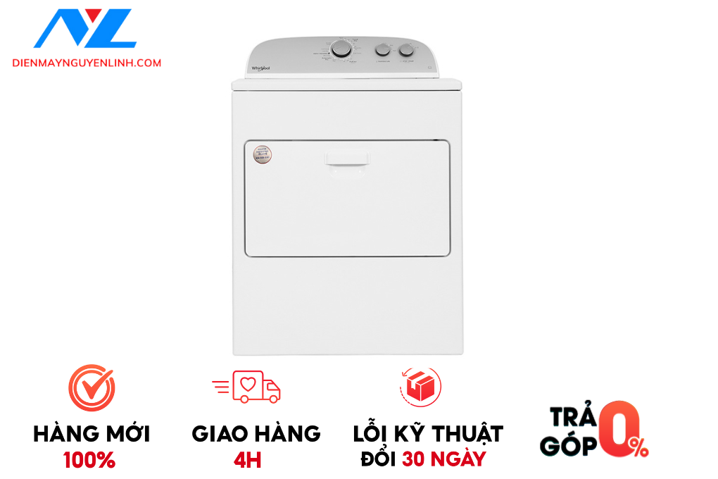 Máy sấy thông hơi Whirlpool 15 KG 3LWED4815FW0