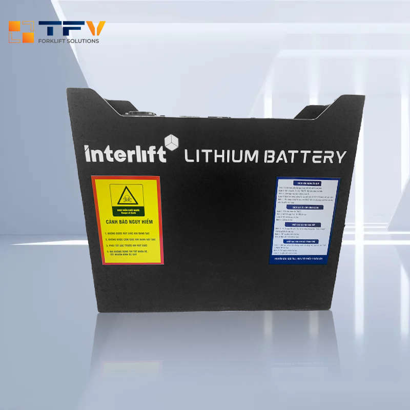 Pin Lithium 24V 205Ah hiệu Interlift cho xe nâng, xe điện