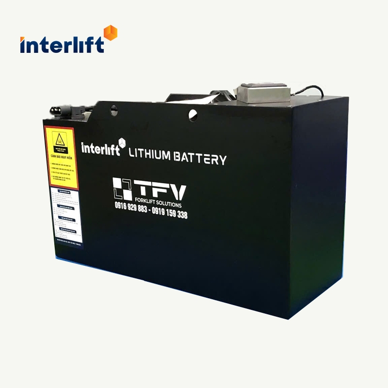 Pin Lithium 24V 230Ah hiệu Interlift cho xe nâng, xe điện