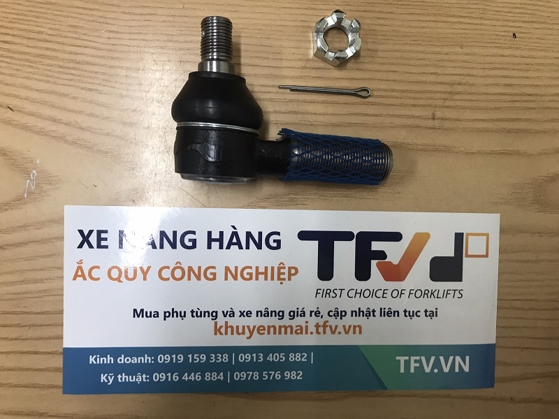 Rô tuyn bên phải M22*18, thanh đẩy trong hệ thống lái xe nâng Toyota 3-5FD10~40, 3-6FB10~25, TCM FB10~30-6/-7, FD20~30Z5, mã 24234-32331 hiệu Folangsi