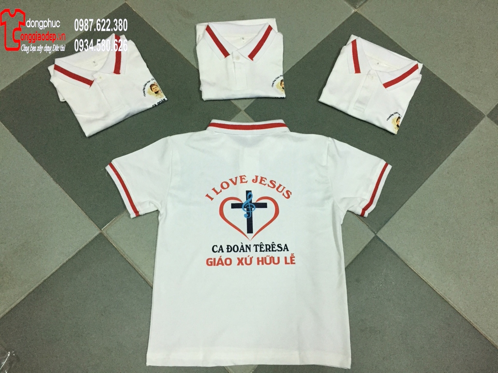 Mẫu áo đồng phục công giáo - Ca đoàn Têrêsa giáo xứ Hữu Lễ